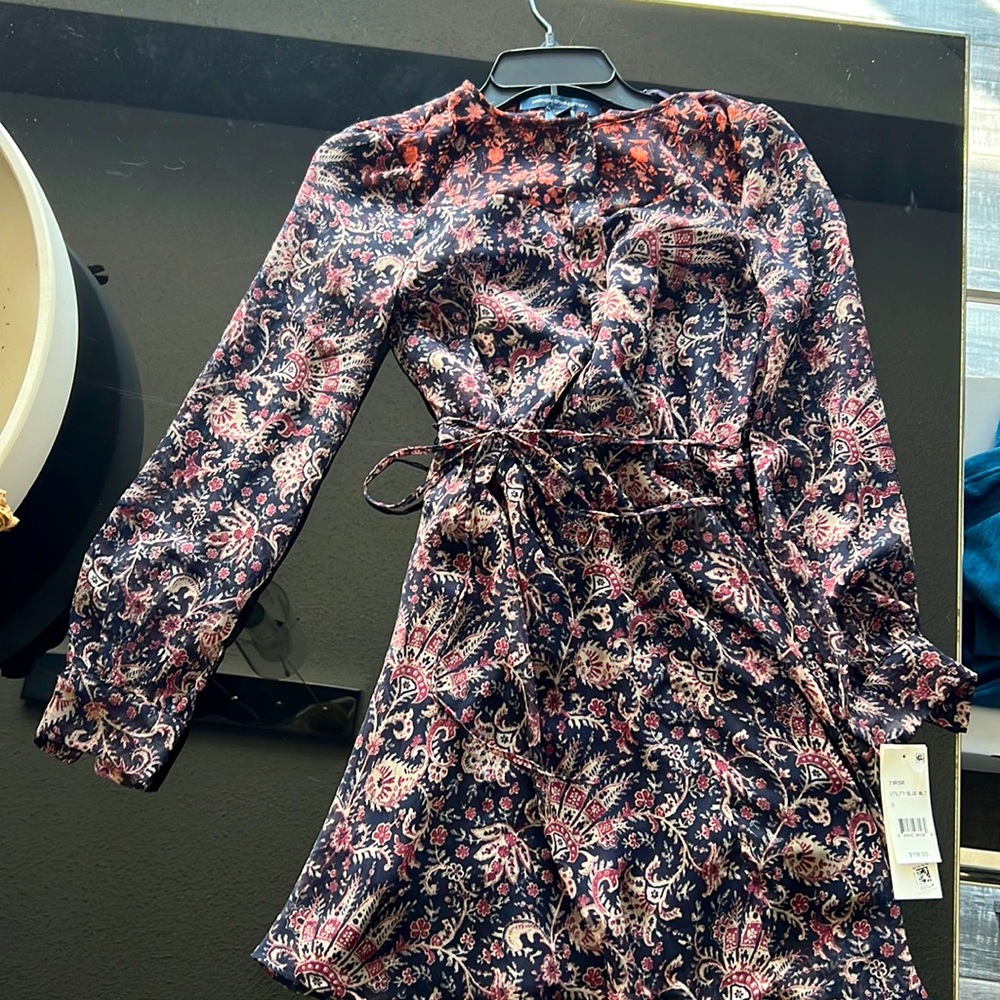 French connection dress with waist tie